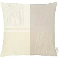 Apelt Dekokissen "COMO" Gr. 1, beige (creme, kariert), B:49cm L:49cm, Polyester, Dekokissen_Sitzkissen_Kissenhüllen, Dekokissen, Kissenhülle ohne Füllung, 1 Stück