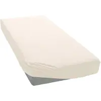 Bellana Spannbettlaken "Jersey Zwirn-Elasthan", beige, B:90cm L:200cm, Jersey-Elasthan, Obermaterial: 97% Baumwolle, 3% Elasthan, Bettlaken, Spannbettlaken, für Topper bis 10 cm Höhe