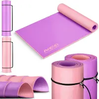Neo-Sport Mata do ćwiczeń 173 x 61 x 0,6 cm - 19203 fioletowo-różowa