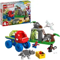 LEGO Marvel Spideys Team auf Rettungsmission im Dino-Truck, baubares Superhelden Spielzeugauto, Abenteuer Spielset für Kinder ab 4 Jahren, Spidey und seine Super-Freunde 11199