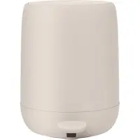 Blomus Kosmetikeimer SONO | Treteimer 5L mit Soft-Close & Pedal | Farbe Moonbeam
