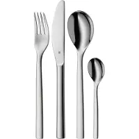 WMF Nuova Besteck-Set, 4-teilig 12.9111.6040, 210 g, 140 mm, 245 mm, 250 mm, 380 g