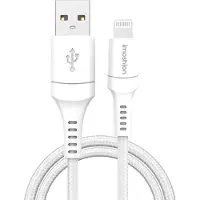 IMoshion Lightning- auf USB-Kabel – nicht MFi- – Geflochtenes Gewebe – 2 m – Weiß