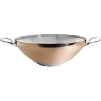 De Buyer Prima Matera Wok Kupfer/Edels. mit 2 Griffen ind.