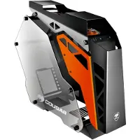 Cougar Conquer, Midi Tower, PC, Schwarz, Orange, ATX, micro ATX, Mini-ITX, Aluminium, Gehärtetes Glas, Gaming