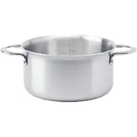 De Buyer Kochtopf Edelstahl Alchimy Serie, 20 cm Ø, 2.5 L Kapazität, Induktionsgeeignet, Französische Herstellung
