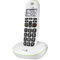 Doro Phone EASY 110 Strahlungsarmes Schnurlostelefon, Rufnummernanzeige, 10h Sprechzeit, 4 Tage Standby, Freisprechfunktion, DECT