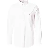 Gant für Herren. 3000230 Regulär geschnittenes Oxford-Hemd in Rosa mit feinen Streifen (S), Lässig, Baumwolle, Klassisch, Langarm