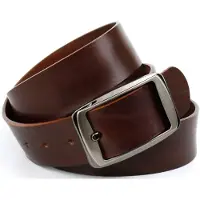 Anthoni Crown Ledergürtel , Damen, Gr. 120, braun, Leder, unifarben, Gürtel Ledergürtel, pflanzlich gegerbtes Leder