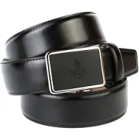 Anthoni Crown Ledergürtel , Damen, Gr. 105, schwarz, Leder, unifarben, Gürtel Ledergürtel, mit Anker-Logo