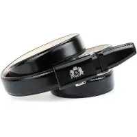 Anthoni Crown Ledergürtel , Damen, Gr. 105, schwarz, Leder, unifarben, Gürtel Ledergürtel, mit filigraner Glas-Schließe