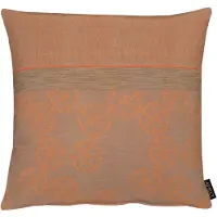 Apelt Dekokissen "1304" Gr. 1, orange (orange, gemustert), B:46cm H:0,1cm L:46cm, Polyester, Dekokissen_Sitzkissen_Kissenhüllen, Dekokissen, Kissenhülle ohne Füllung, 1 Stück