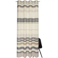Esprit Vorhang "Clay" Gr. 1, orange (natur, ocker, anthrazit), B:140cm H:250cm, Jacquard, Baumwolle, Polyester, Gardinen, Vorhang, mit dunklen Ösen