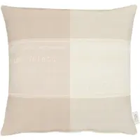 Apelt Dekokissen "Tarent", beige (beige, schriftzüge), B:46cm L:46cm, Kunstfaser, Leinen, Polyester, Dekokissen_Sitzkissen_Kissenhüllen, Dekokissen, Kissenhülle ohne Füllung, 1 Stück