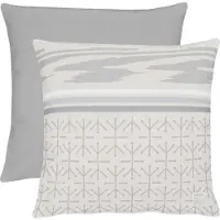 Apelt Dekokissen "3964" Gr. 1, grau (grau, gemustert), B:45cm L:45cm, Baumwolle, Polyester, Dekokissen_Sitzkissen_Kissenhüllen, Dekokissen, Wendekissenhülle mit Füllung, 1 Stück