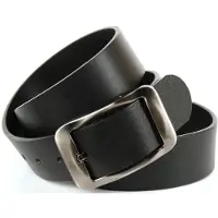 Anthoni Crown Ledergürtel , Damen, Gr. 110, schwarz, Leder, unifarben, Gürtel Ledergürtel, Hochwertiger Denim-Gürtel