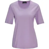 Goldner Basic Baumwollshirt mit kurzem Arm in flieder | Gr.: 48