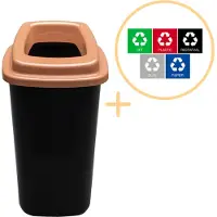 Plafor - Sortierbehälter 45l - Recycling - Braun
