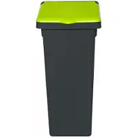 Plafor - Fit Mülleimer mit Deckel 75l – Recycling – Blau