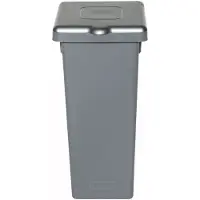 Plafor Fit Mülleimer mit geschlossenem Deckel 20l – Recycling – Grau/Grau