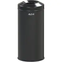 Alda - Feuerfester Mülleimer 12l – Schwarz