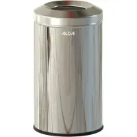 Alda – Feuerfester Mülleimer 20 l – Grau