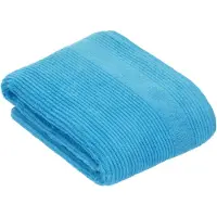 Vossen Badetuch "Tomorrow", blau (ice blau), B:100cm L:150cm, Webfrottier, Baumwolle, Handtücher, Badetuch