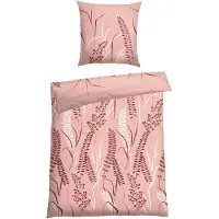 Schiesser Bettwäscheset Annic | Floral | Renforcé | 2-teilig | 100% Baumwolle | Angenehm weich & glatt | YKK-Reißverschluss | 155x220 cm + 80x80 cm | Rosa