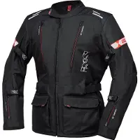 IXS Lorin-ST Schwarz Rot Motorrad Textiljacke Größe S