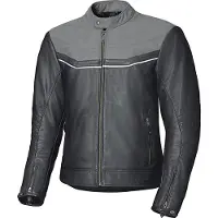 Held Heyden Schwarz Grau Motorrad Lederjacke Größe 50