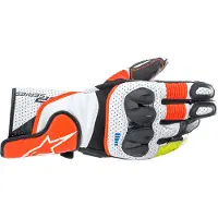 Alpinestars SP-2 V3 Sporthandschuh schwarz/weiß/rot XXL UnisexweißXXL - Motorradbekleidung - Motorradhandschuhe