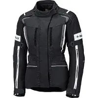 Held 4-Touring II wasserdichte Damen Motorrad Textiljacke, schwarz/weiß, Long S
