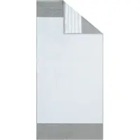 Carl Ross Saunatuch "double-face", weiß (platin, weiß), B:70cm L:200cm, Frottee, Obermaterial: 100% Baumwolle, Handtücher, Saunatuch, mit 2 Aufhängekordeln