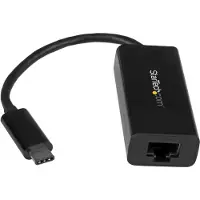 StarTech.com .com USB-C auf Gigabit Ethernet Adapter - Schwarz - Thunderbolt 3 kompatibel - Windows & Mac - RJ45 LAN Netzwerkkonverter, Kabelgebunden, USB, Ethernet, 5000 Mbit/s, Schwarz