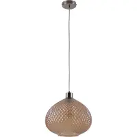 Näve Pendelleuchte "Surrat", braun, 1, Ø 29cm H: 130cm, 1 Stk., Leuchten, E27 max. 40W, Gesamthöhe: 130cm, Pendellänge: 90cm, Farbe:braun getönt, Pendelleuchte