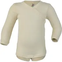 Engel - Kid's Wickelbody L/S - Merinounterwäsche Gr 74/80 beige