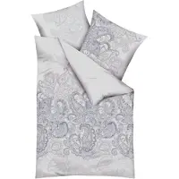 Kaeppel Bettwäsche "Indica", grau, B/L: 155cm x 220cm, 1 Stk., 1 Stk., Mako-Satin, B/L: 80cm x 80cm, 2 Stk., Mako-Satin, Obermaterial: 100% Baumwolle, Bettwäsche, Bettwäsche, Mit Paisleymuster