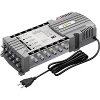 Goobay Sat-Multischalter 9 Eingänge/12 Ausgänge - Verteiler für max. 12 Teilnehmer von zwei Satelliten