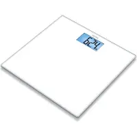 Sanitas SGS 03, Elektronische Personenwaage, 150 kg, 100 g, Weiß, kg, lb, ST, Glas
