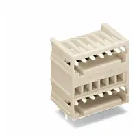 Wago 734-408 THT-Doppelstock-Stiftleiste,Lötstift 1,0 x 1,0 mm,abgewinkelt,lichtgrau 734408 - 50 Stück