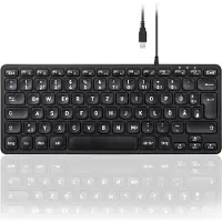 Perixx PERIBOARD-432 DE B USB Keyboard German, QWERTZ Black