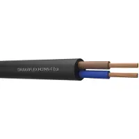Draka Flexibles H07RN-F Neoprenkabel 2x1mm² Schwarz - 817306 [20 Meter]