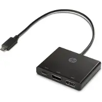 HP USB-C-zu-Multi-Port-Hub, Schwarz, 54 g, 21,5 mm, 107 mm, 34 mm, 128 g