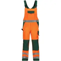 Dassy Warnschutz Latzhose Toulouse PESCO74 MINUS Gr. 52 neonorange/flaschengrün