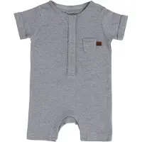 Babys Only Strampler Kurzer Ärmeln Melange Grau - 50