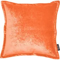 Done. Dekokissen DONE. "Glam", orange (coral, unifarben), B:45cm L:45cm, Polyester, Dekokissen_Sitzkissen_Kissenhüllen, Dekokissen, unifarben, Reißverschluss, Kissenhülle ohne Füllung, 1 Stück