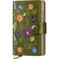 Secrid Miniwallet Premium Stitch Floral MSt-Olive