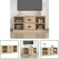 The Living Store TV-Schrank Sonoma-Eiche 99,5x35,5x48 cm Holzwerkstoff