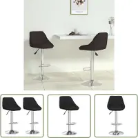 The Living Store Barhocker 2 Stk. Schwarz Kunstleder