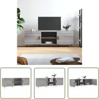 The Living Store TV-Schrank Grau Sonoma 150x30x50 cm Holzwerkstoff